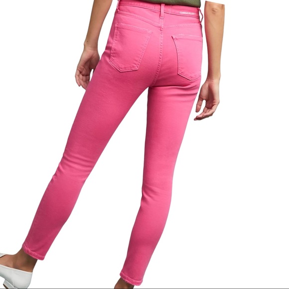 Current Elliott x Anthropologie Ultra High Waist Skinny 10 | 30 Dark Pink Jeans - Picture 5 of 12